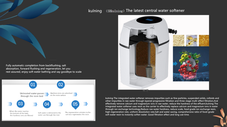 Whole House Water Softener, 3T/Hr water volume. Perfect for 4+ Bedroom size homes